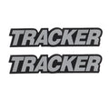 Tracker Boat Brand Decals Black Silver by Tracker