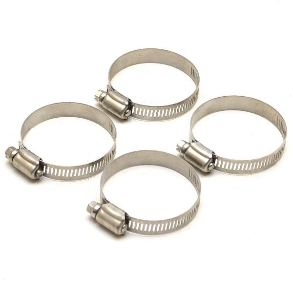 Boat Hose Clamp 2 1/2 Inch Stainless Set of 4 by Unbranded