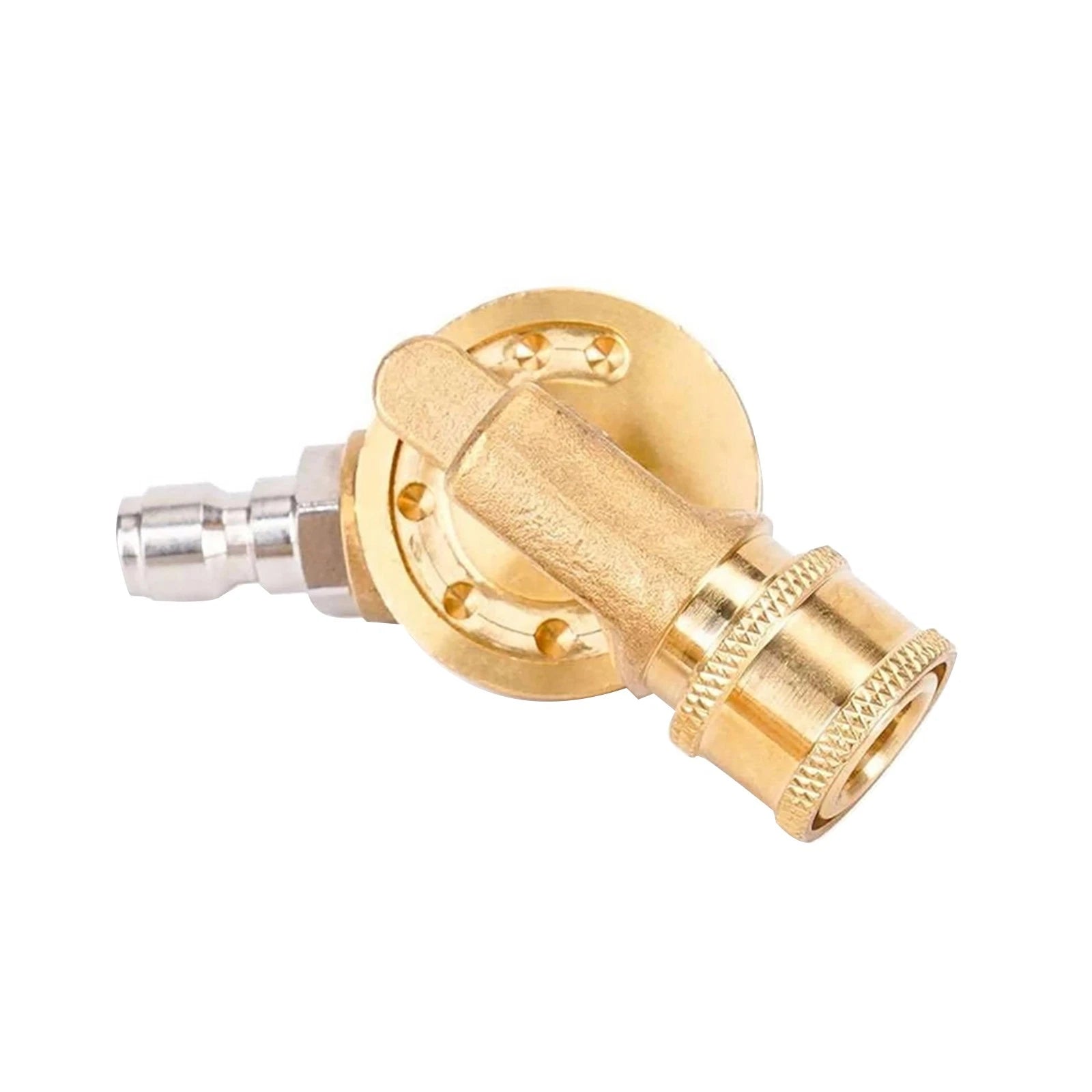 7 Way Swivel Connector 1/4 Quick Connect 4500PSI Brass For Blaster