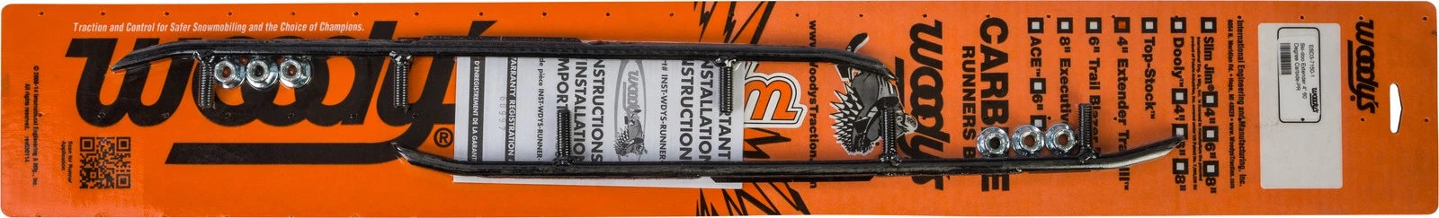 Woodys 4-inch Carbide Ski Doo Snowmobile Skis – Fits 1994-96 Summit &