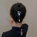 Floral Hair Accessories Tassel Bun Headband