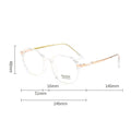 Stylish Irregular Eyeglass Frame