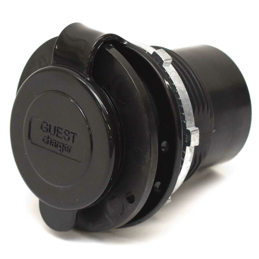 Marinco Boat Connect Charge Inlet 150CCI 15A 125V Matte Black by Marinco