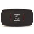 Boat Raised Switch Decals Dock Light 3/4 Inch Black Set of 30