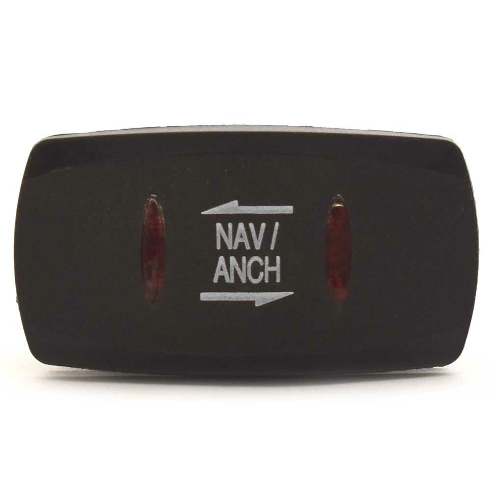Boat Raised Switch Decals Dock Light 3/4 Inch Black Set of 30