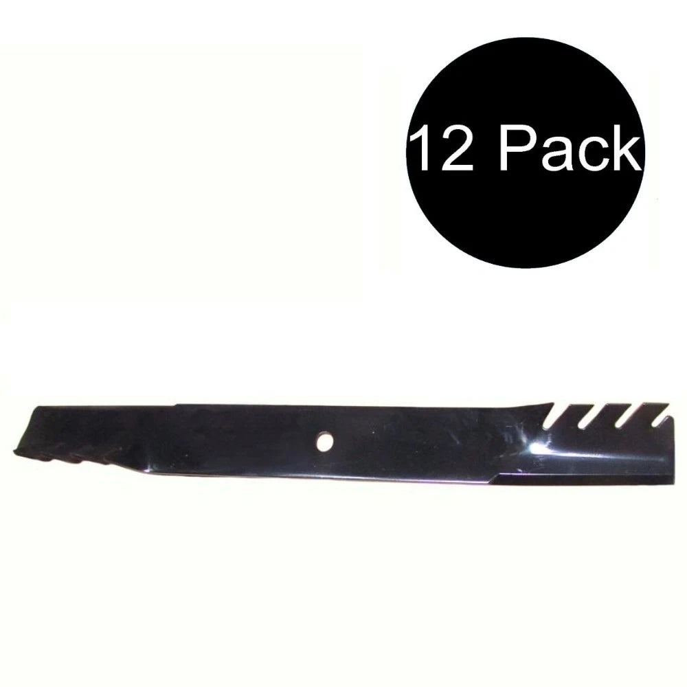 12-pack High Lift Toothed Blades For 72" Fits Ferris 48112 48113