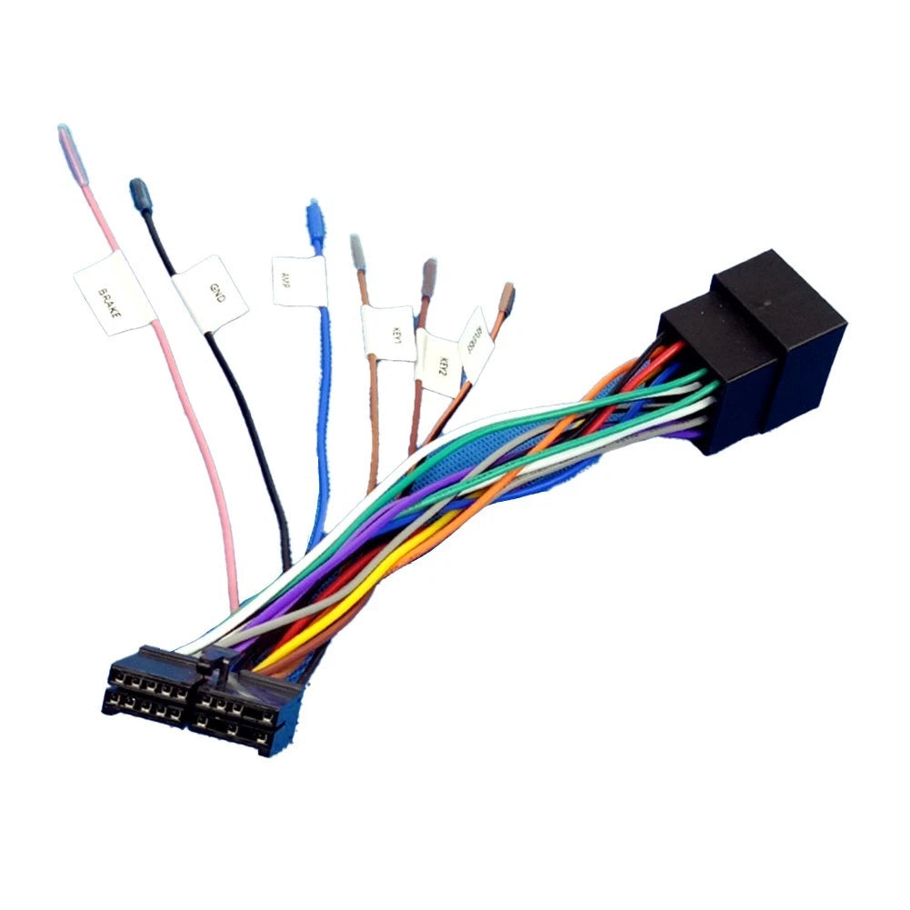 Iso-compatible 20 Pin Car Radio Adapter Cable For Standard Harness