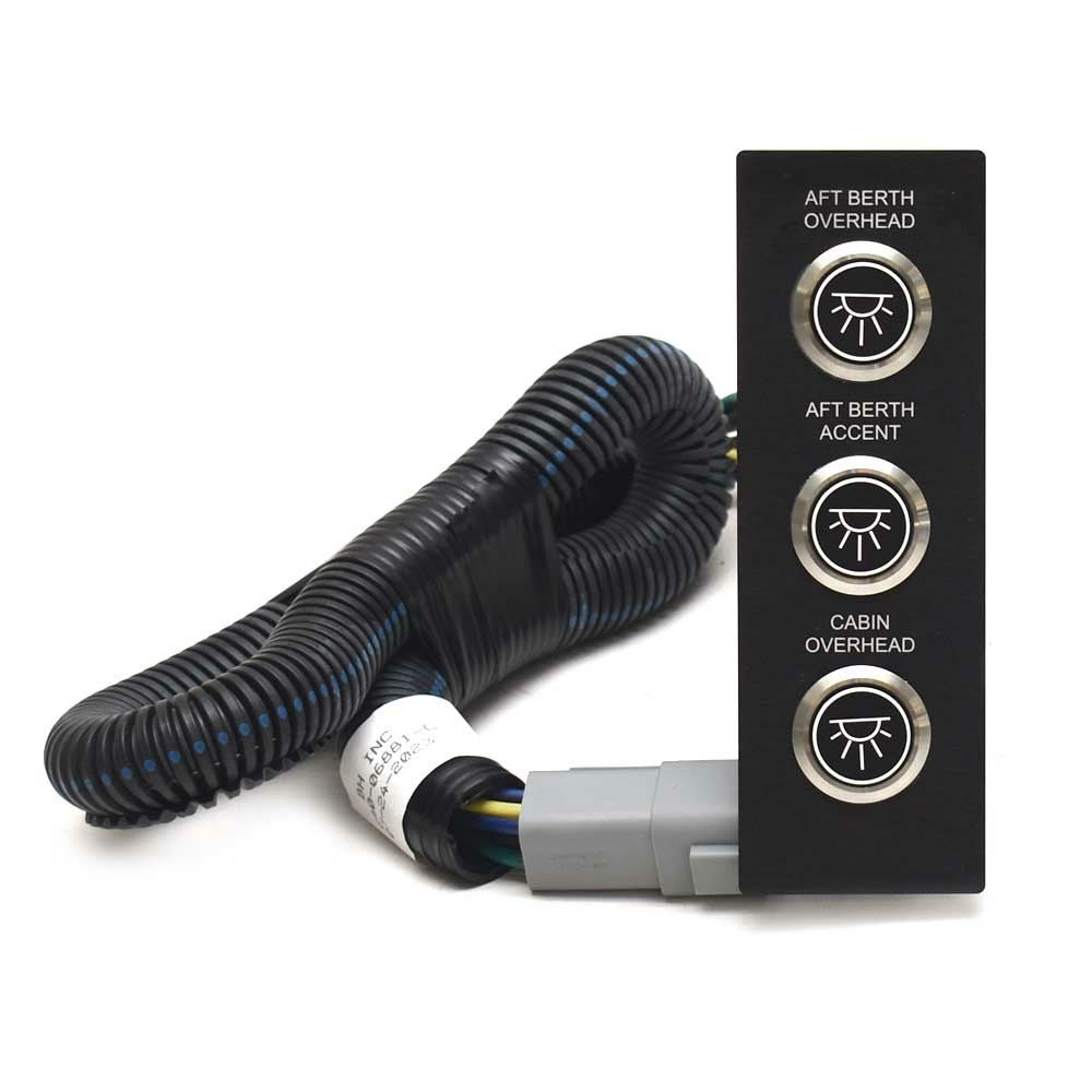 Aviara Boat Switch Panel AV40 Aft Berth Cabin Lights Black by Aviara