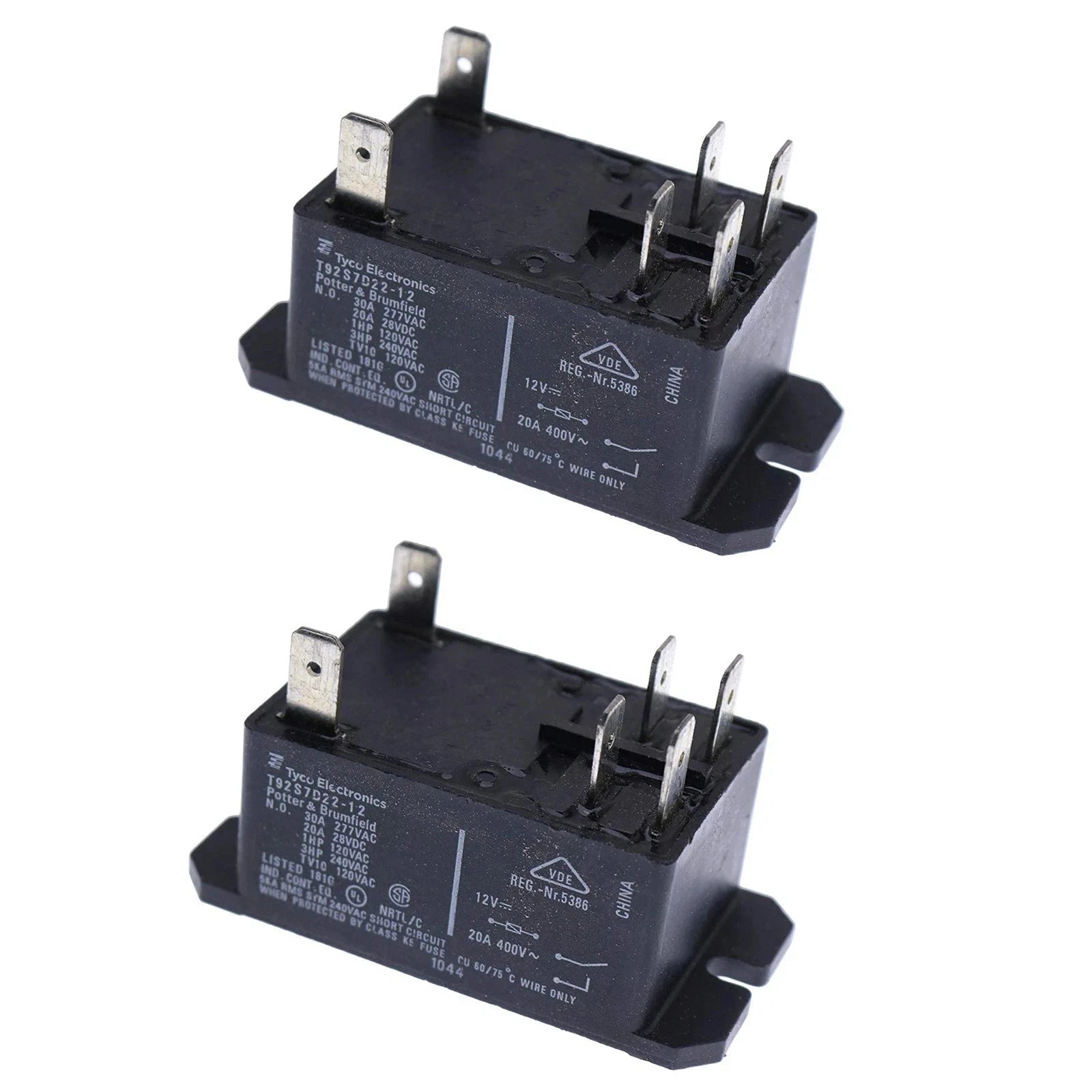2x 12vdc 30a Power Relay T92s7d22-12 For Te Connectivity Dpst-no T92
