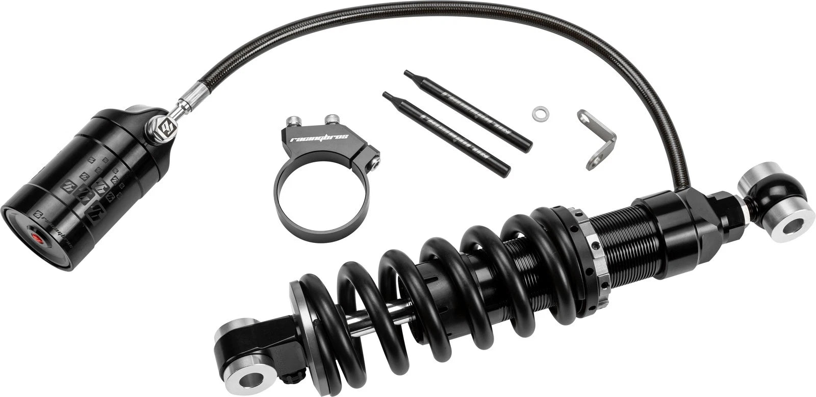 Harddrive M8 Softail Remote Reservoir Shock 12.5 Inches - Fits Harley