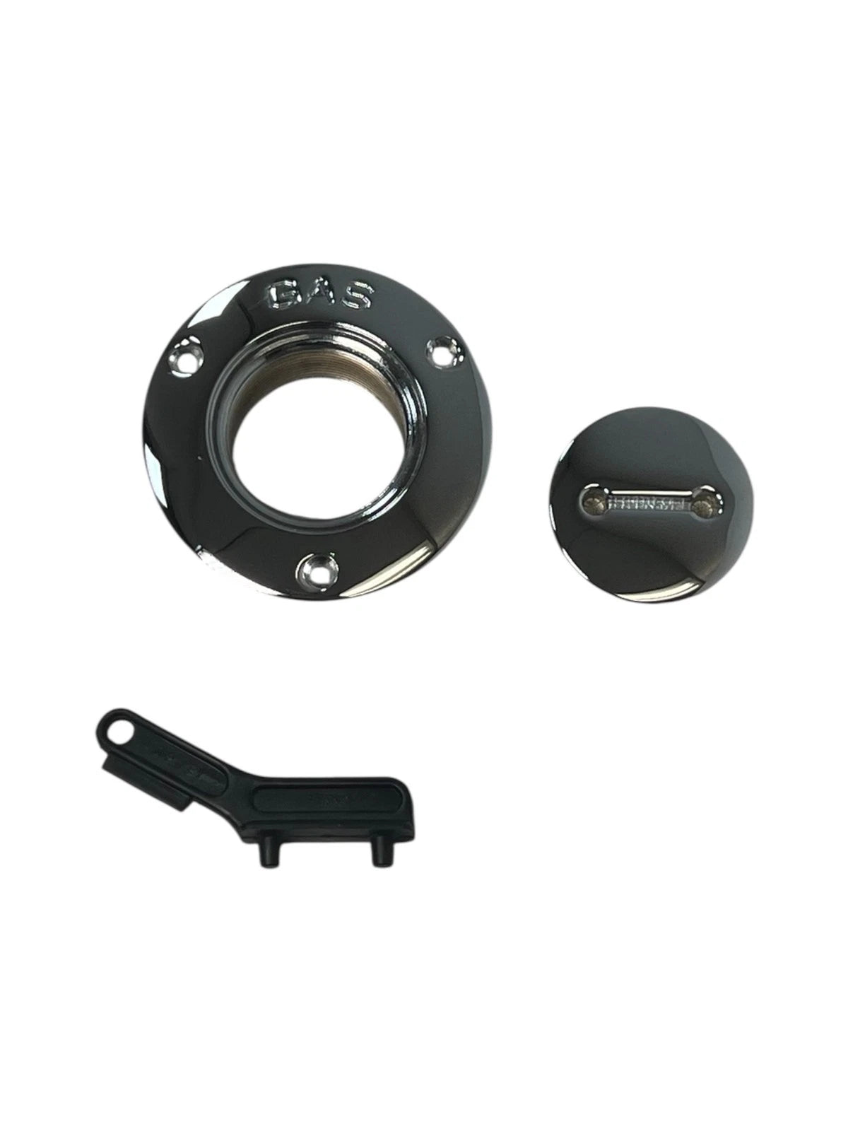 Perko 0528 Gas Deck Fill, 3 5/8in Flange Od, For 1 1/2in Pipe, W/