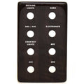 Crest Pontoon Boat Console Blank Switch Panel 6 1/2 x 4 Inch by Crest