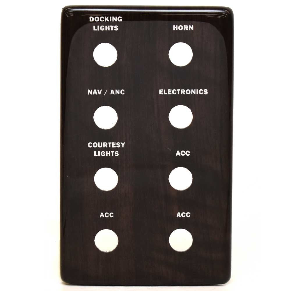 Crest Pontoon Boat Console Blank Switch Panel 6 1/2 x 4 Inch by Crest