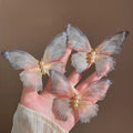Muslin Butterfly Hair Accessory Pearl Edge