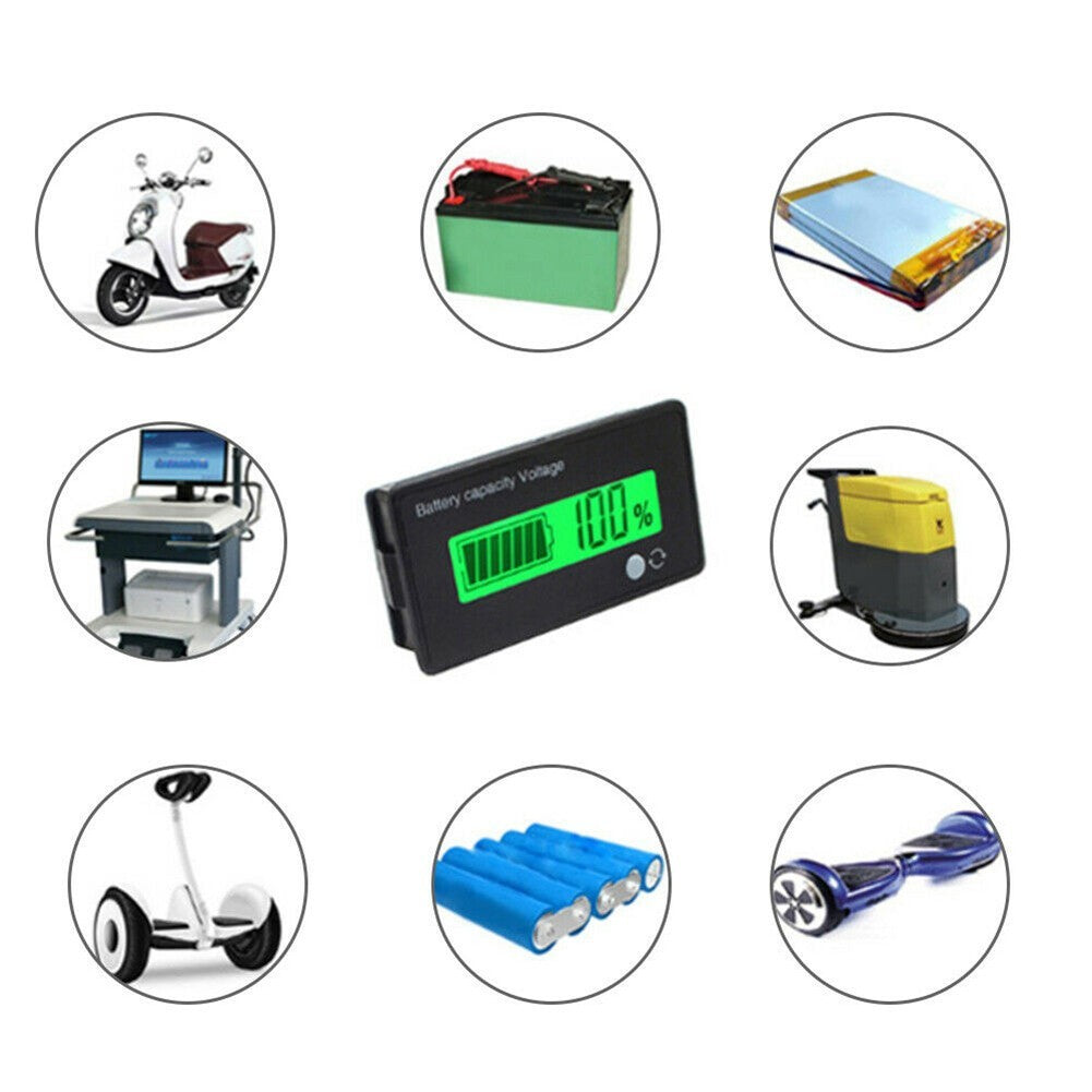 LED Voltage and Capacity Monitor