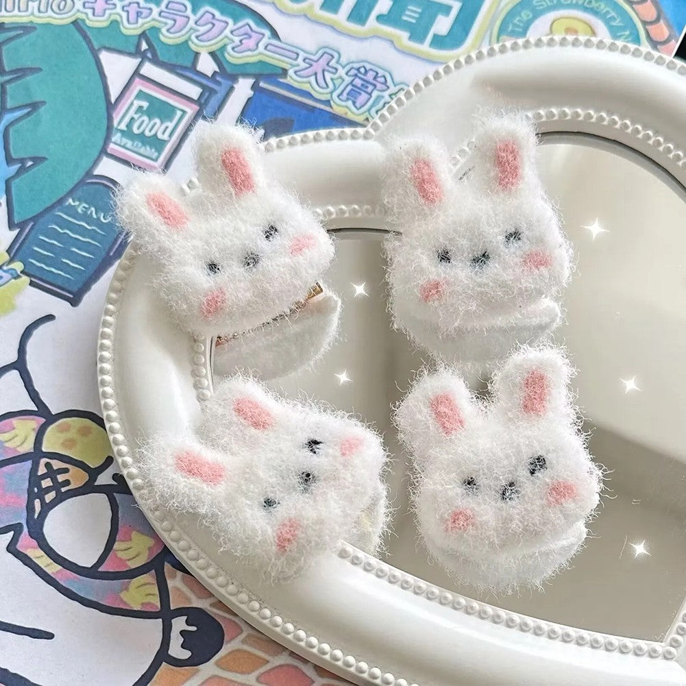 Soft Plush Bunny Hairpin Hair Clip