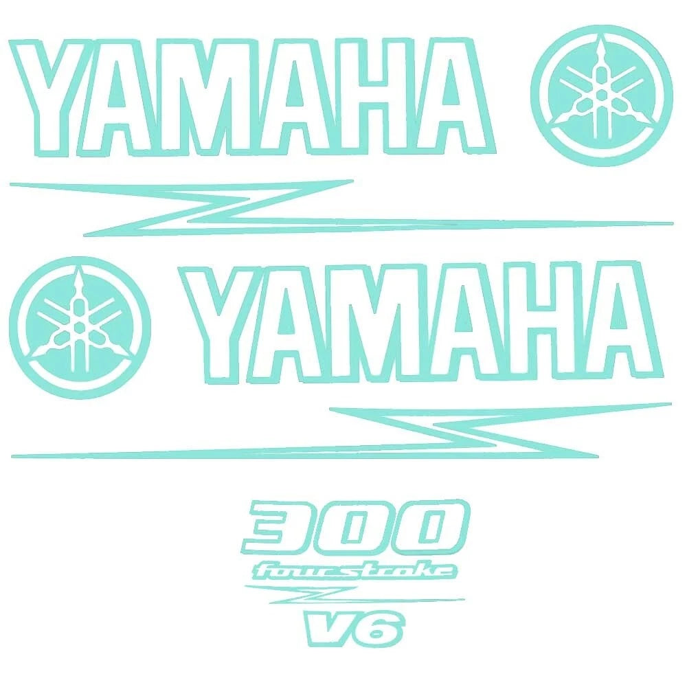 Yamaha Boat Cowling Decal U30921-18 | 300 Hp Four Stroke V6 Green Kit