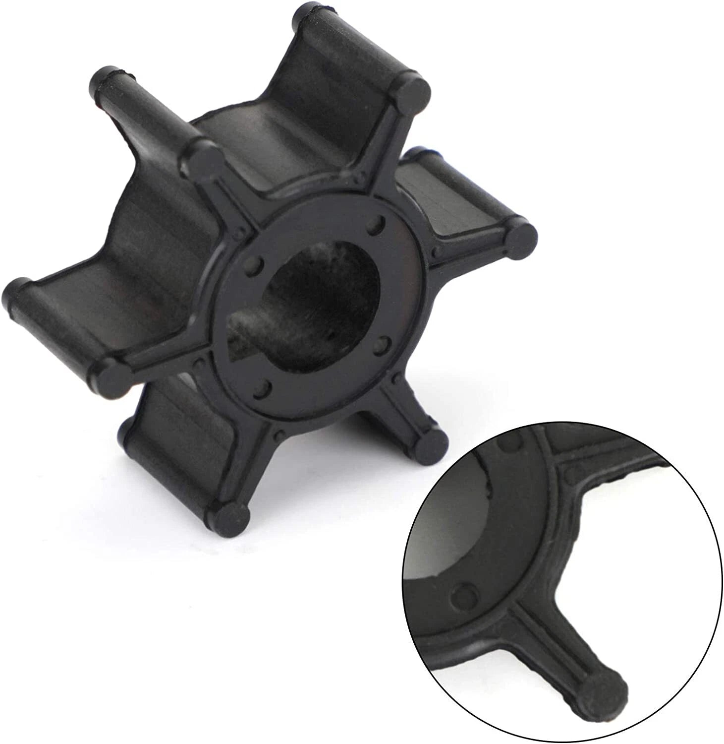 Water Pump Impeller With Pin For Yamaha 2.5hp 4 Stroke Outboard