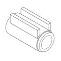 A38382 Weld On End Fits Case 430, 530, 480, 580 Front Axle Parts