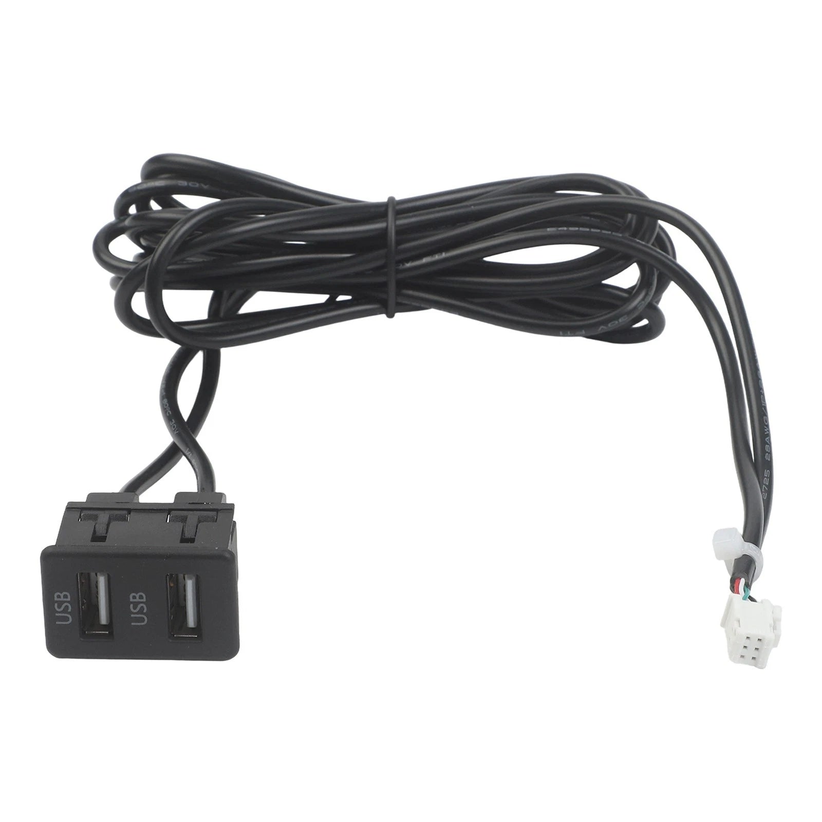 Car Navigation 6 Pin To Usb Panel Dual Usb For Port With Audio Input