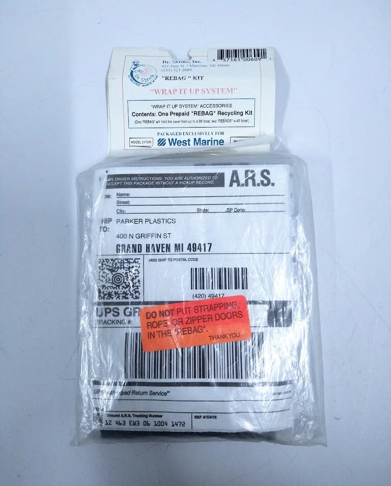 Dr Shrink 317505, Prepaid Rebag Recycling Kit, Wrap It Up System