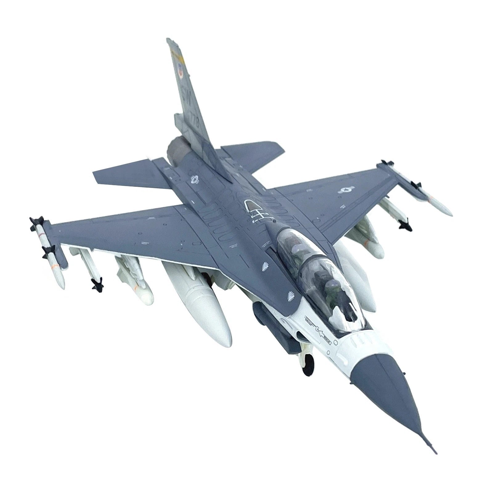 Us Air Force F-16d Falcon Fighter Aircraft Model 1:72 Scale Alloy