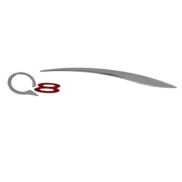 Raised Decal Tracker Q8 Silver Red by Tracker