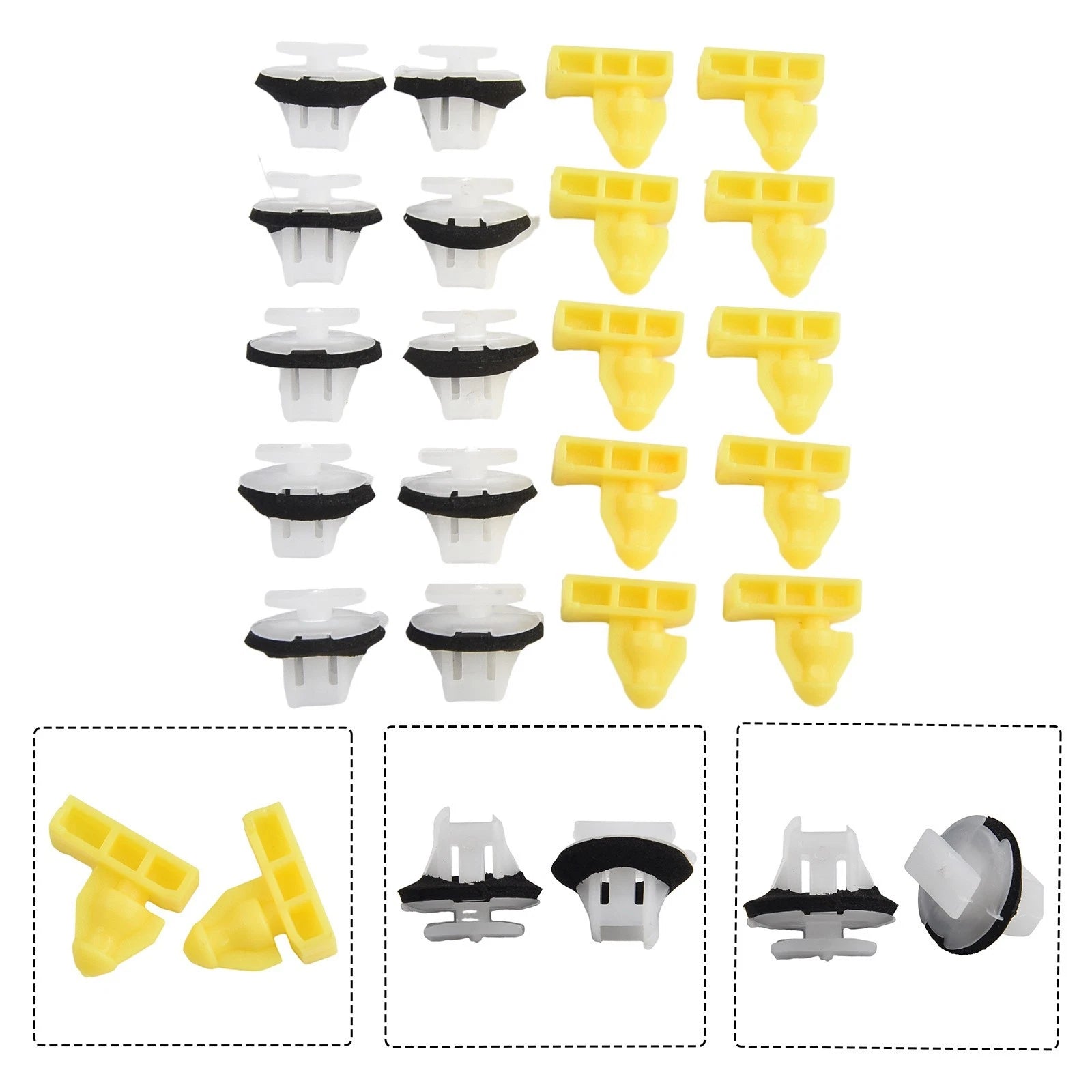 20pcs Car Clips For Nissan Juke/x Trail/murano Easy Wing Moulding