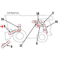 H218726 Feederhouse V-belt Fits John Deere 9670 9770 9860 9560 9570