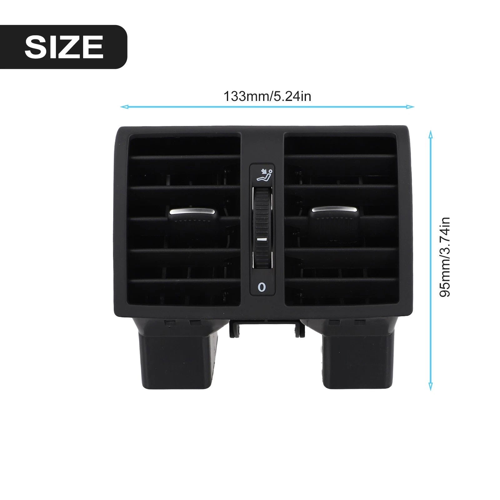 For Touran 2004 2015 Black Rear Ac Air Conditioning | Hook & Hull Co