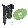 5gbps Expansion Card For Win/mac/linux 2xusb-c 2xusb-a Pcie