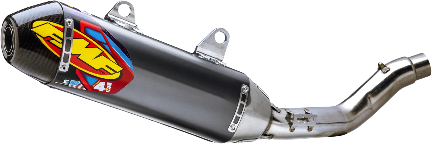 Fmf 4.1 Rct Aluminum Slip-on Exhaust With Carbon Cap For Offroad Bikes