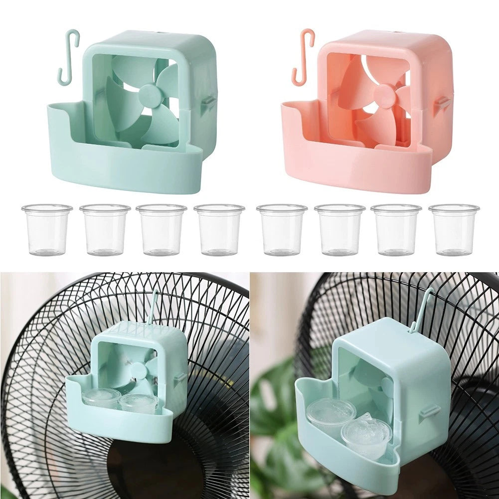 Hanging Fan Cooling Tool Set With 4 Ice Cups For Enhanced Summer