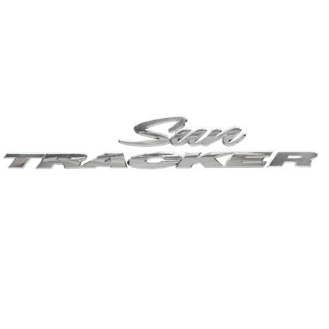 Sun Tracker Pontoon Boat Raised Decal 161758 Chrome Logo Sticker by Sun Tracker