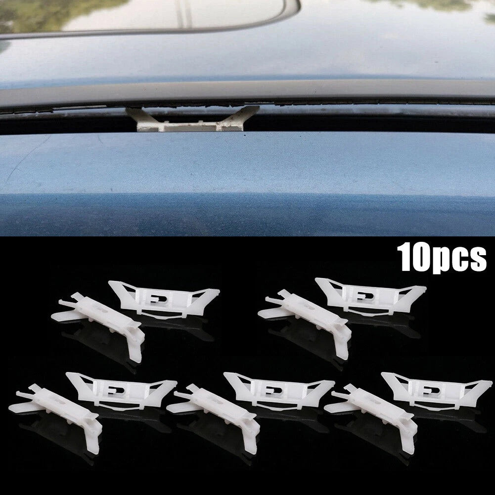 For Moulding Drip Rail Clips Roof 10pcs /Set 2003-2007 Auto Car New