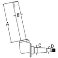 Left Hand Spindle Fits 550 (S N 30368 N 60501-79335) Super 55 (S Up)