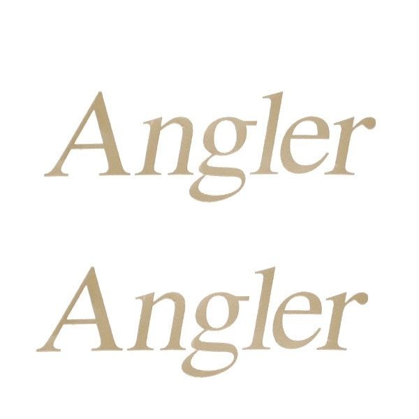 Crestliner Boat Decal Stickers Angler 5 5/8 Inch Gold by Crestliner