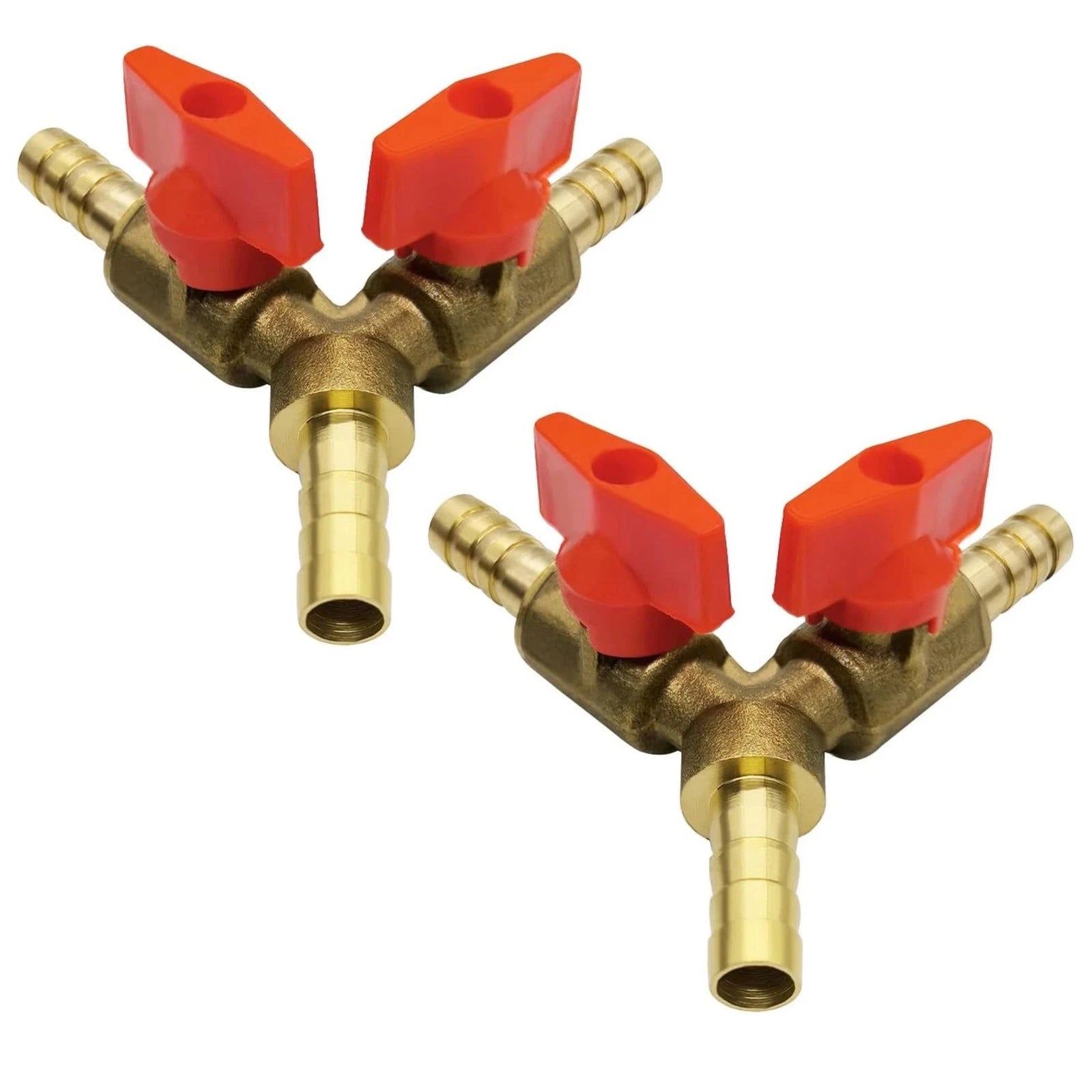 3/8" Hose Barb Y Shaped 3 Way Valve 2 Switch For Engine Management