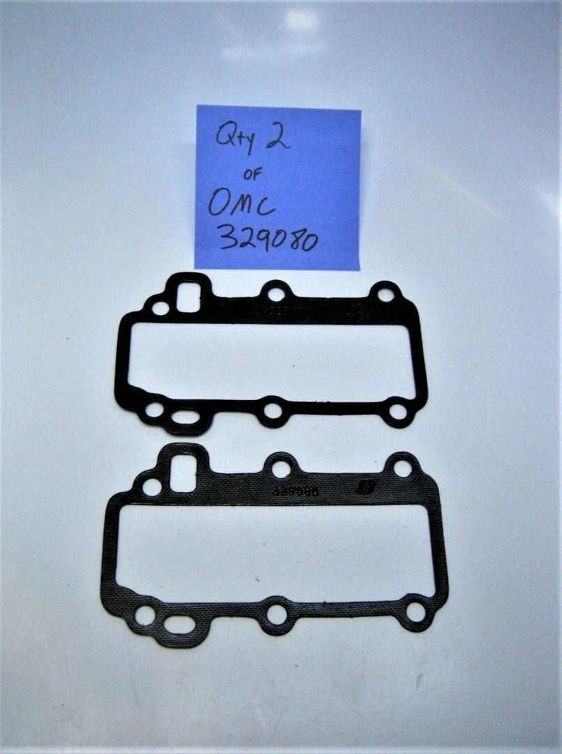 Omc 329080 Qty 2 Oem New Evinrude Johnson Outboard Exhaust Cover