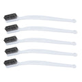 5pcs Wire Brushes With Plastic Handles For For Car Cleaning Detail