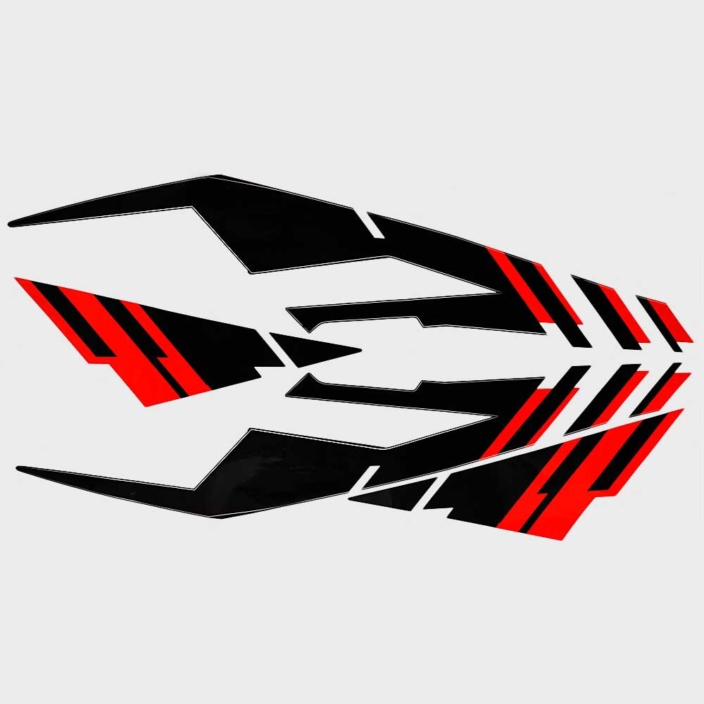 Sea Doo Boat Graphic Decal Set Red Black White by Sea Doo