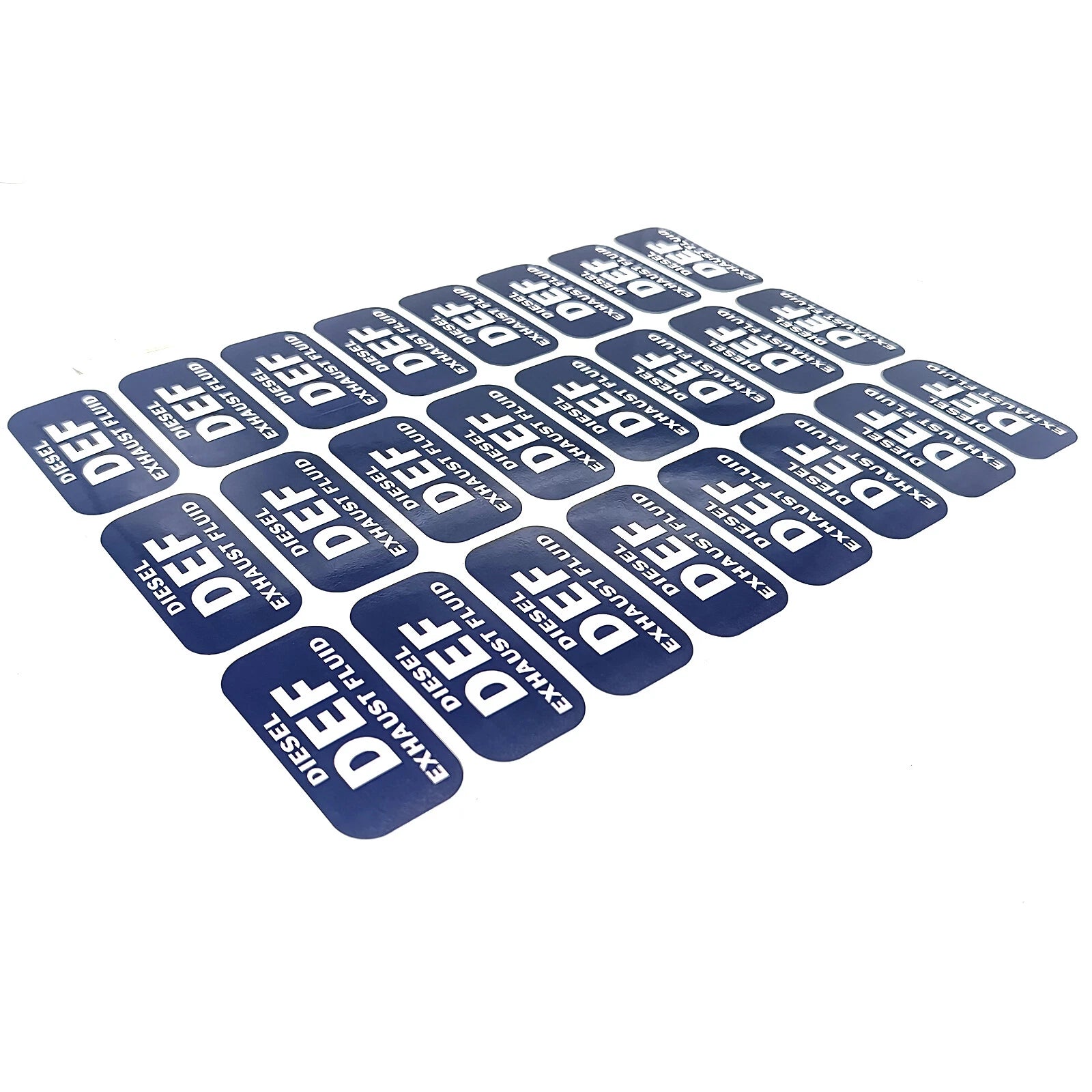 Def Diesel Exhaust Fluid Blue White Sticker Decal Vinyl Self-adhesive
