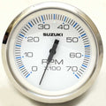 Suzuki Boat Tachometer Gauge Faria Chesapeake White SS by Suzuki