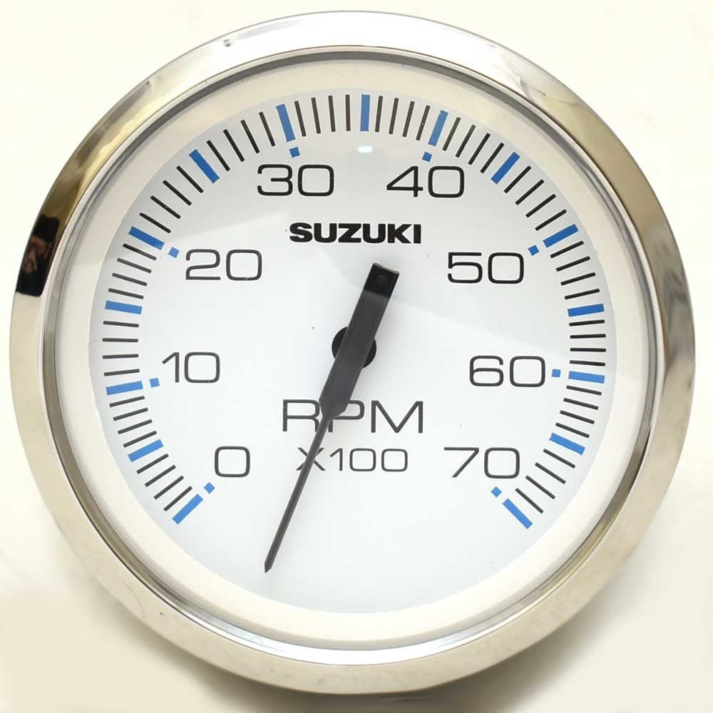 Suzuki Boat Tachometer Gauge Faria Chesapeake White SS by Suzuki
