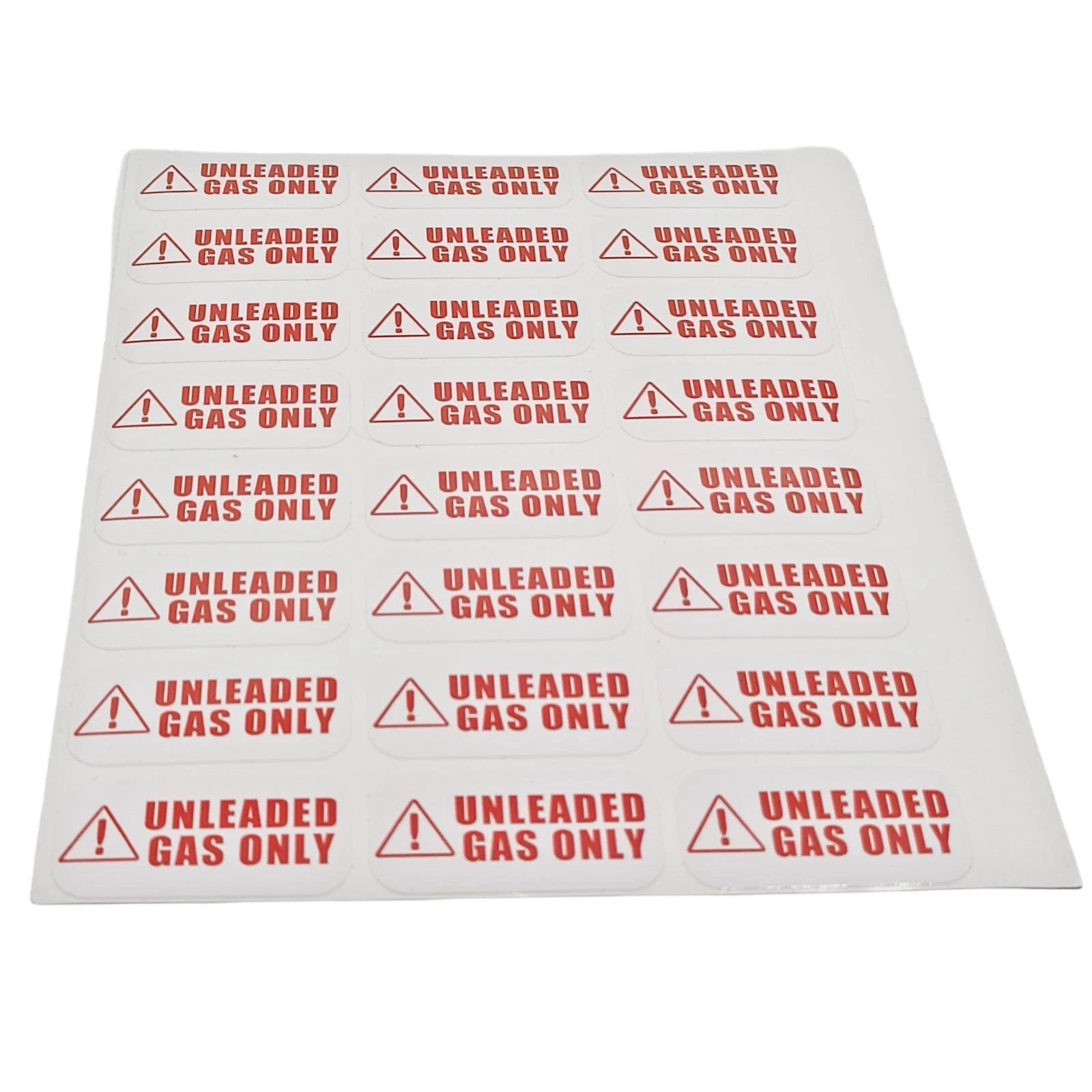 Unleaded Gas Only Sticker for Truck Vinyl Decal 2"x1"