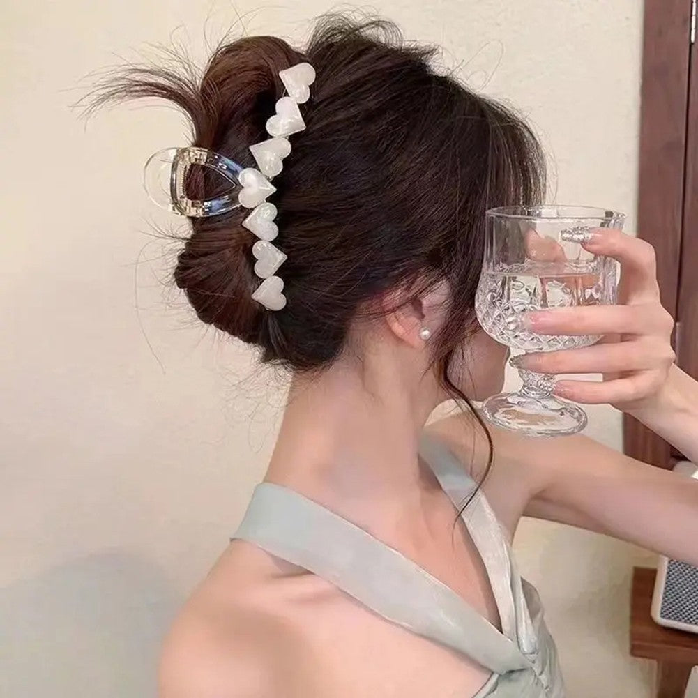 Acrylic Heart Hairpin for Gatherings