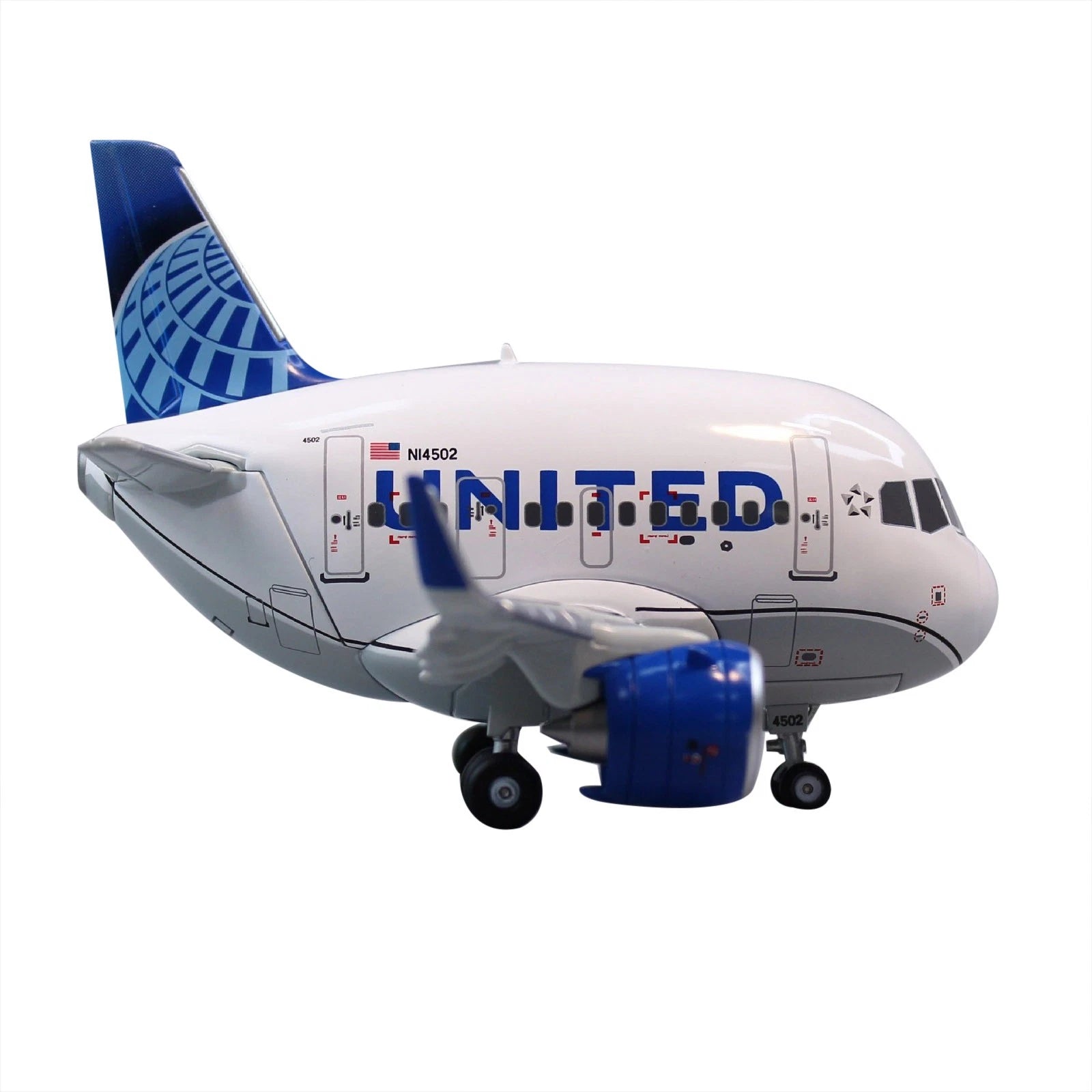 For Airbus United Airlines A321 Q-version Series 1/300 Scale Diecast