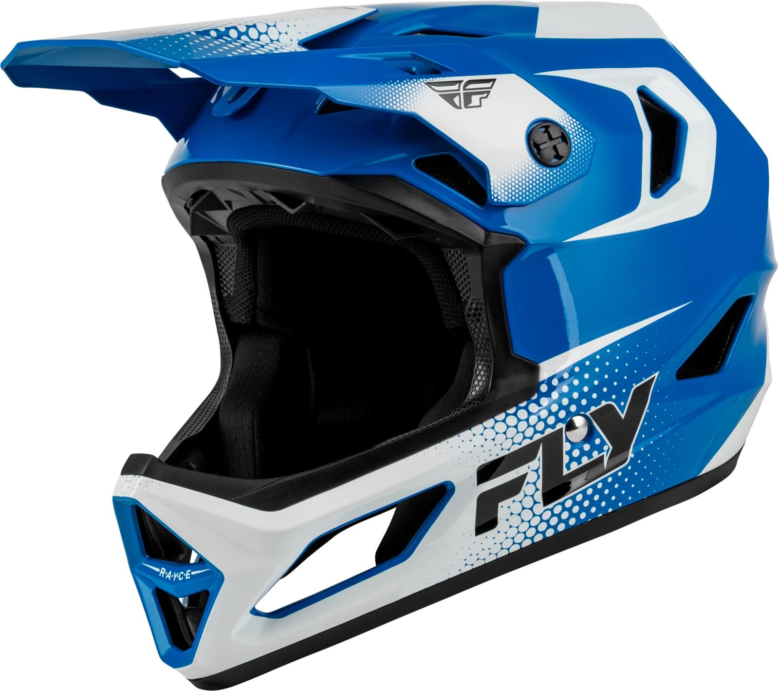 Fly Racing Yth Rayce Sonar Youth Bicycle Helmet Blue/white/bla<wbr/>ck