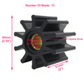 Flexible Raw Water Pump Impeller – Jabsco 500114