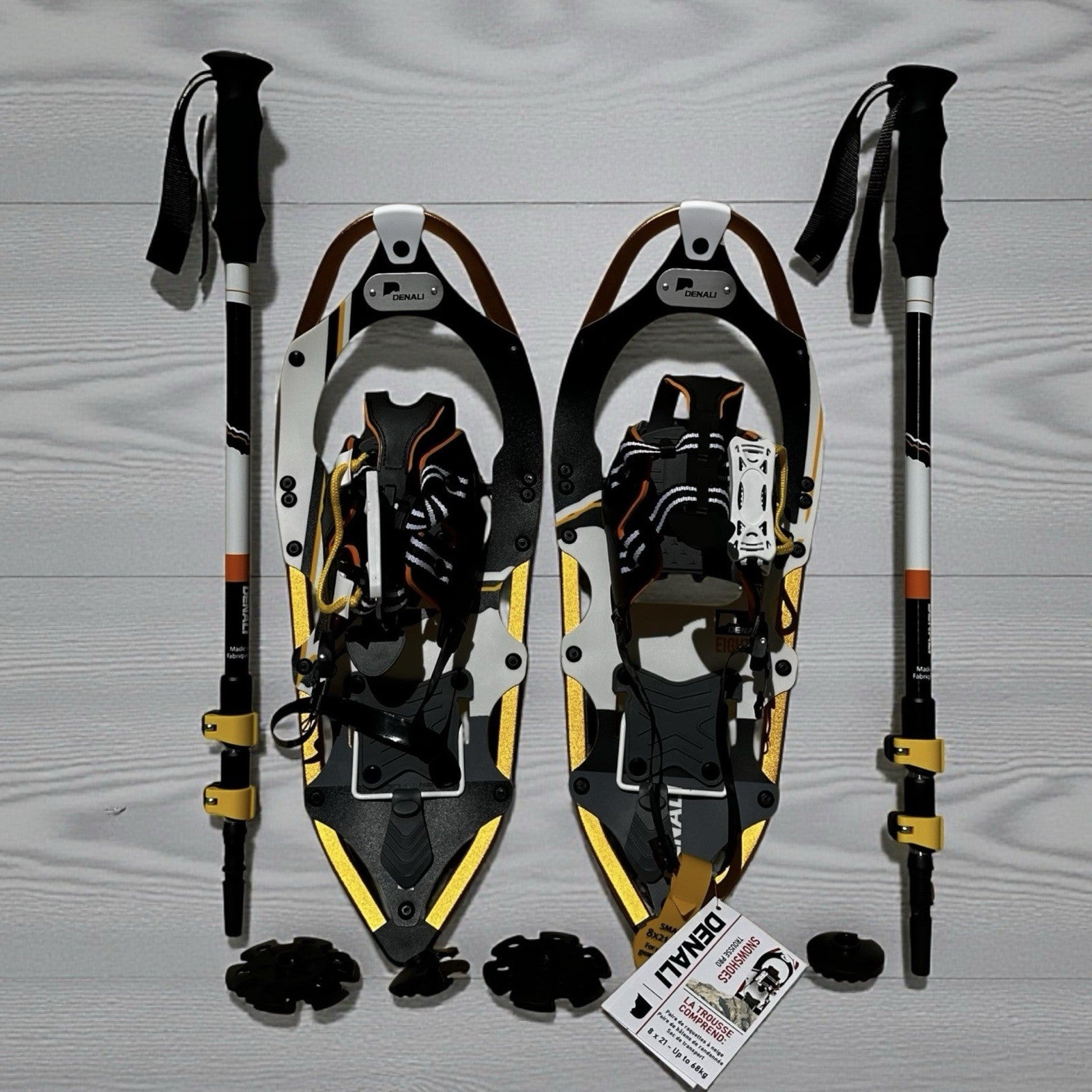 Denali Pro Snowshoes Kit 8x21 Winter Hiking by Denali